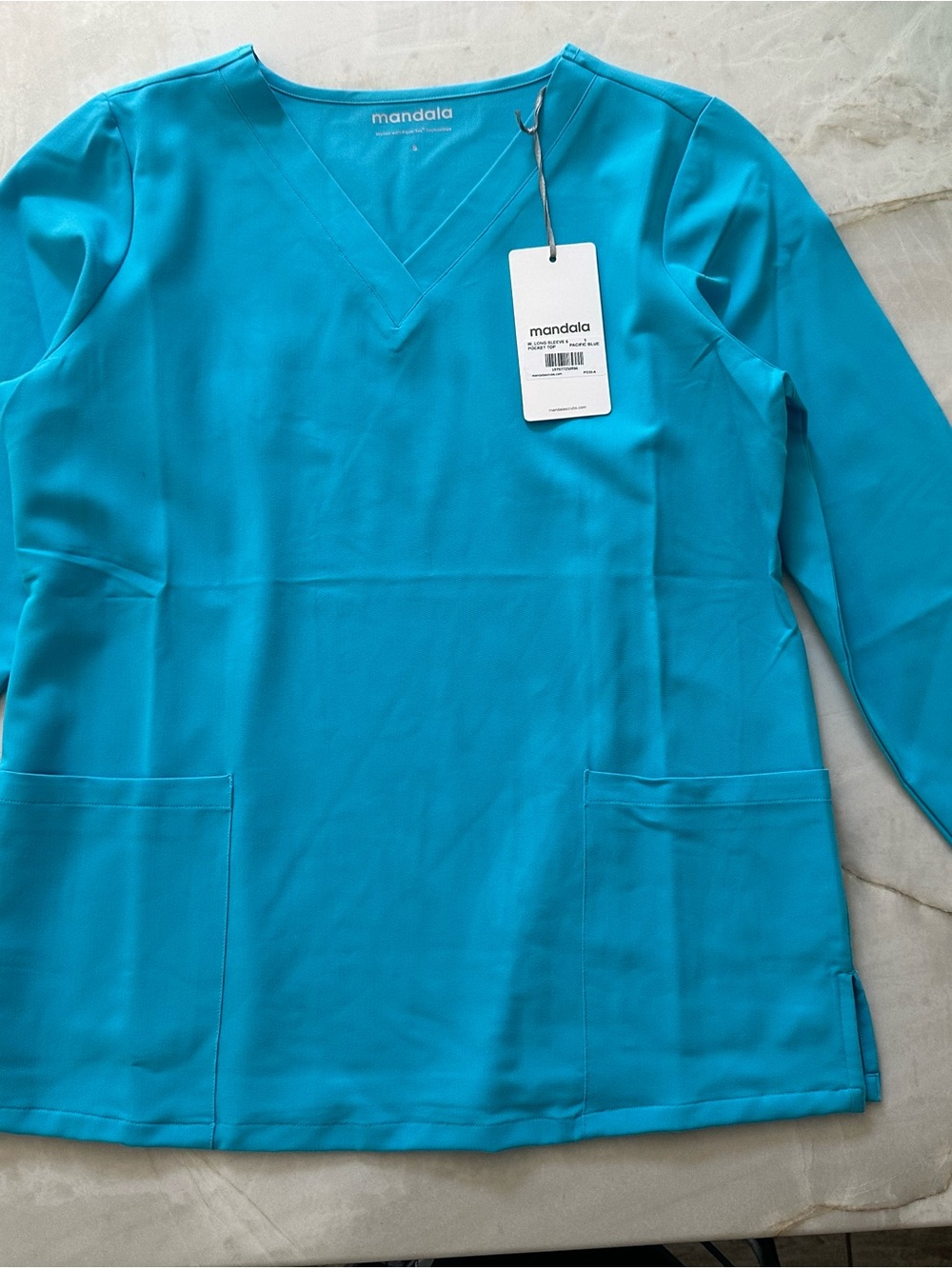 Mandala Women's V-Neck Medical Scrub Top